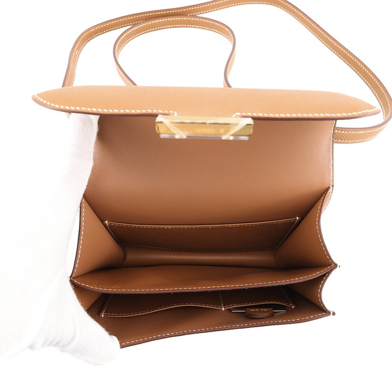 エルメス ショルダーバッグ ミニ コンスタンス3 ミロワール ゴールド/ゴールド金具 エプソン W刻印 HERMES Constance