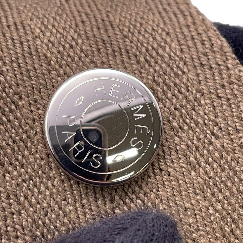 エルメス ウエストバッグ ボリード サンチュール ゴルフ ベージュブッフル/エトゥープ/シルバー金具 コットン