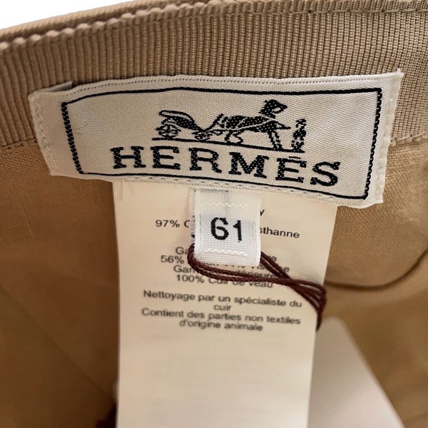 エルメス キャップ マイルス  コットン サイズ61 HERMES 帽子 メンズ