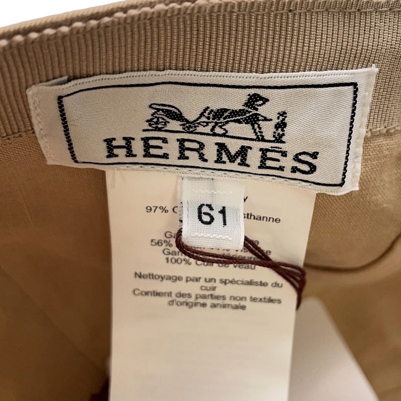 エルメス キャップ マイルス  コットン サイズ61 HERMES 帽子 メンズ