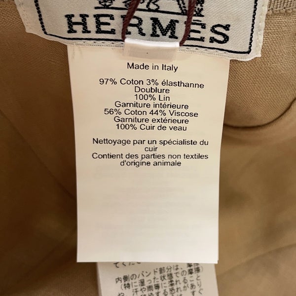 エルメス キャップ マイルス  コットン サイズ61 HERMES 帽子 メンズ