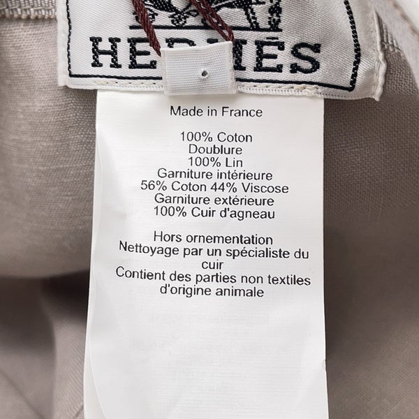 エルメス キャップ  マックス・パノラマ コットン サイズ60 HERMES 帽子 メンズ