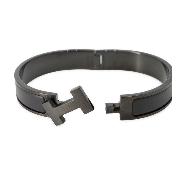 エルメス ブレスレット クリック H クリッククラックPM ブラック/ブラック金具 HERMES 黒 メンズ