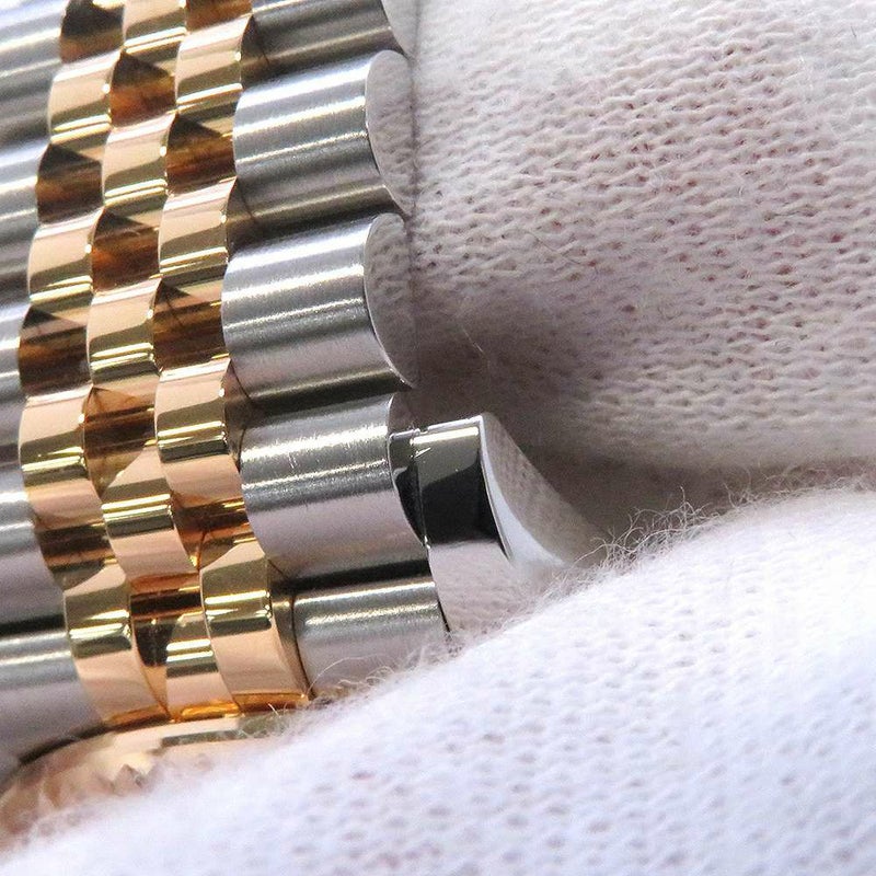 ロレックス デイトジャスト31 SS/K18YG VIダイヤ 278273 ダークグレー文字盤 ローマン