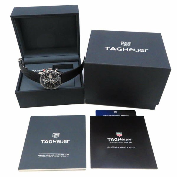 タグホイヤー カレラ クロノグラフ CBN2A1AA.FT6228 TAG Heuer 腕時計 黒文字盤