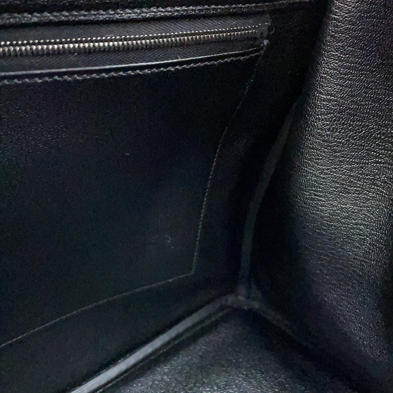 エルメス バーキン40 ブラック/シルバー金具 トゴ Z刻印 HERMES Birkin ハンドバッグ 黒