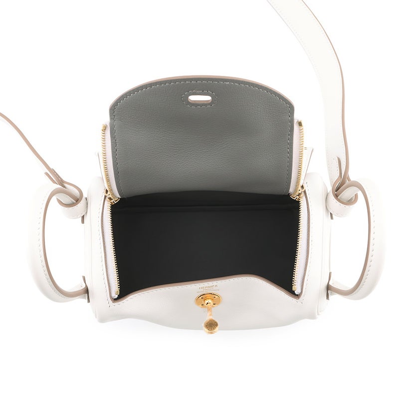 エルメス ハンドバッグ リンディ ミニ グリパール/グリメイヤー/ゴールド金具 スイフト W刻印 HERMES バッグ 2wayショルダーバッグ