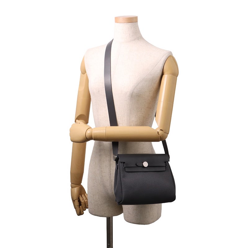 エルメス ショルダーバッグ エールバッグジップ ミニ アルドワーズ/シルバー金具 トワルミリタリー/ ヴァッシュハンター K刻印 HERMES