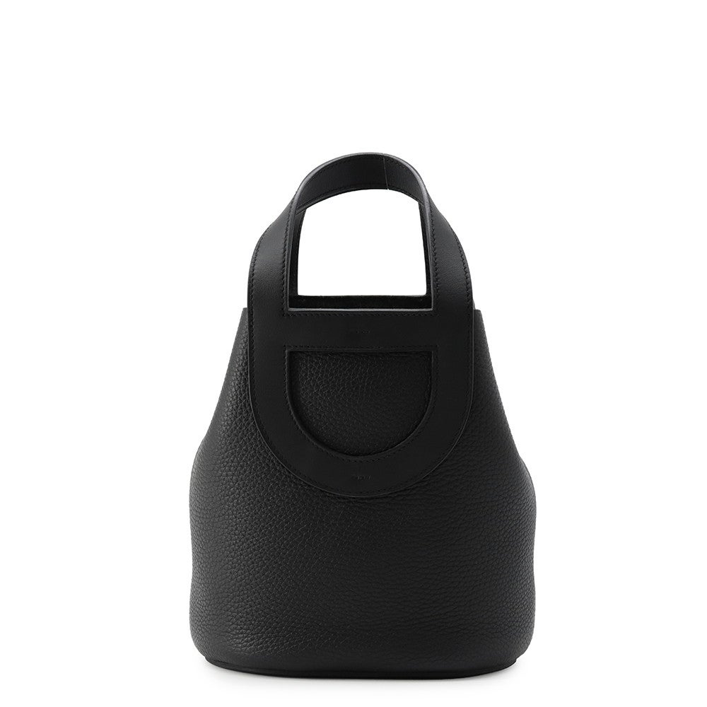 Hermes エルメスインザループ18黒シルバー金具B刻印ブラック美品 エルメス トートバッグ インザループ 18 ブラック/シルバー金具