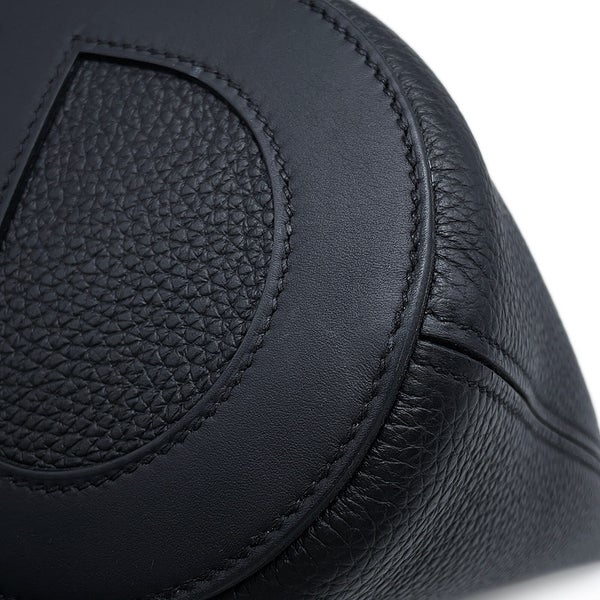 エルメス トートバッグ インザループ 18 ブラック/シルバー金具 トリヨンクレマンス/スイフト W刻印 黒