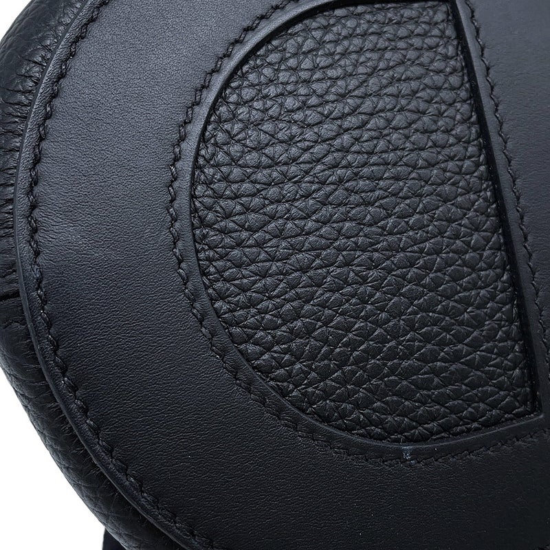 エルメス トートバッグ インザループ 18 ブラック/シルバー金具 トリヨンクレマンス/スイフト W刻印 黒