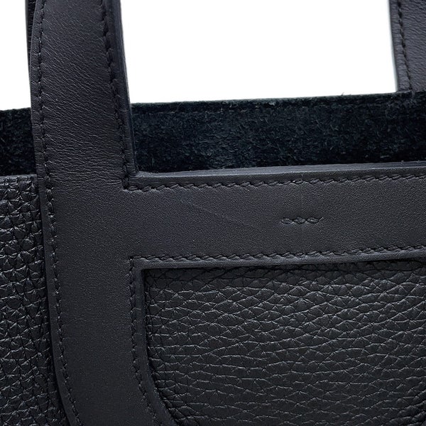 エルメス トートバッグ インザループ 18 ブラック/シルバー金具 トリヨンクレマンス/スイフト W刻印 黒