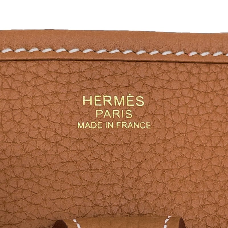 エルメス ショルダーバッグ エブリン3 PM ゴールド/ゴールド金具 トリヨンクレマンス K刻印 HERMES Evelyne