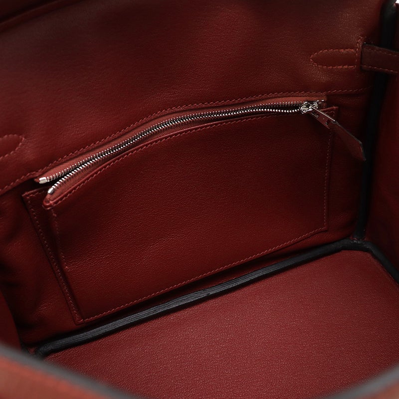 エルメス バーキン25 ルージュアッシュ/シルバー金具 トゴ G刻印 HERMES Birkin ハンドバッグ