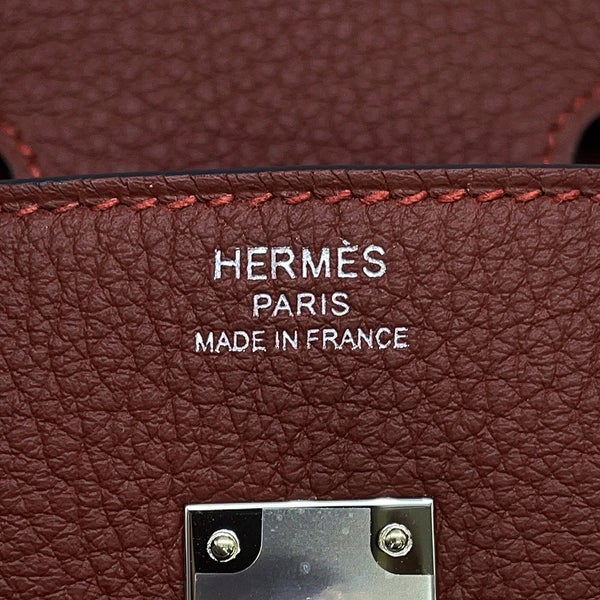 エルメス バーキン25 ルージュアッシュ/シルバー金具 トゴ G刻印 HERMES Birkin ハンドバッグ