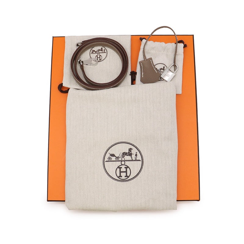 エルメス ハンドバッグ ケリー25 内縫い エトゥープ/シルバー金具 トゴ G刻印 HERMES Kelly 2wayバッグ
