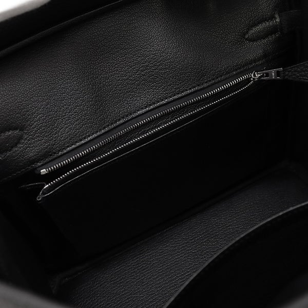 エルメス バーキン25 ブラック/シルバー金具 トゴ G刻印 HERMES Birkin ハンドバッグ 黒