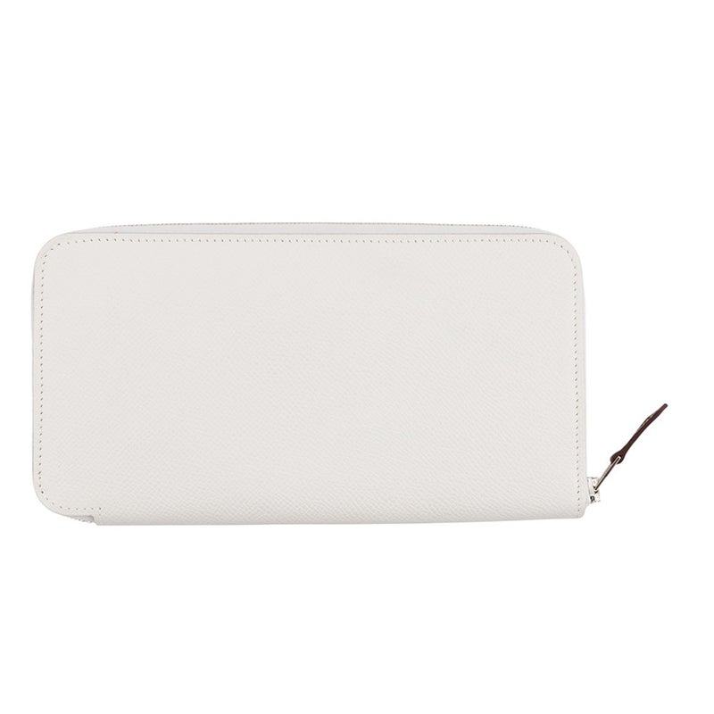 エルメス 長財布 アザップロング シルクイン グリスペール/シルバー金具 エプソン B刻印 財布
