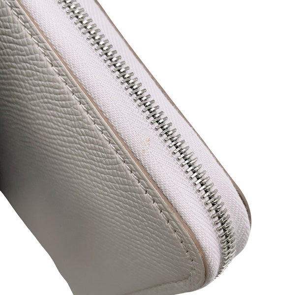 エルメス 長財布 アザップロング シルクイン グリスペール/シルバー金具 エプソン B刻印 財布