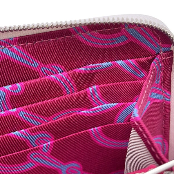 エルメス 長財布 アザップロング シルクイン グリスペール/シルバー金具 エプソン B刻印 財布