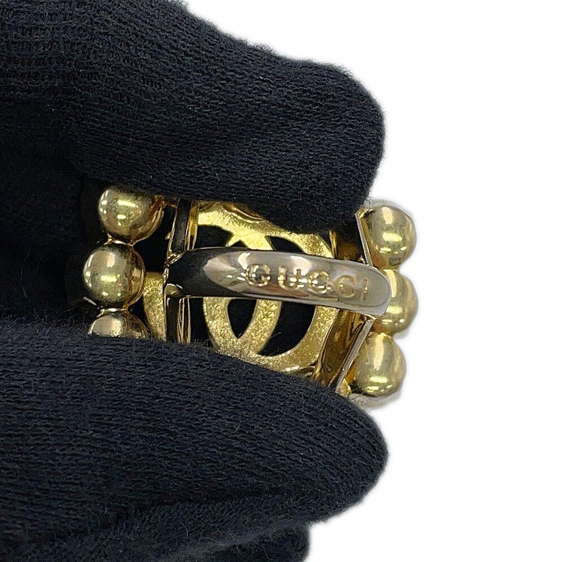 グッチ リング クリスタル ダブルGロゴ メタル フェイクパール サイズXS GUCCI アクセサリー 指輪
