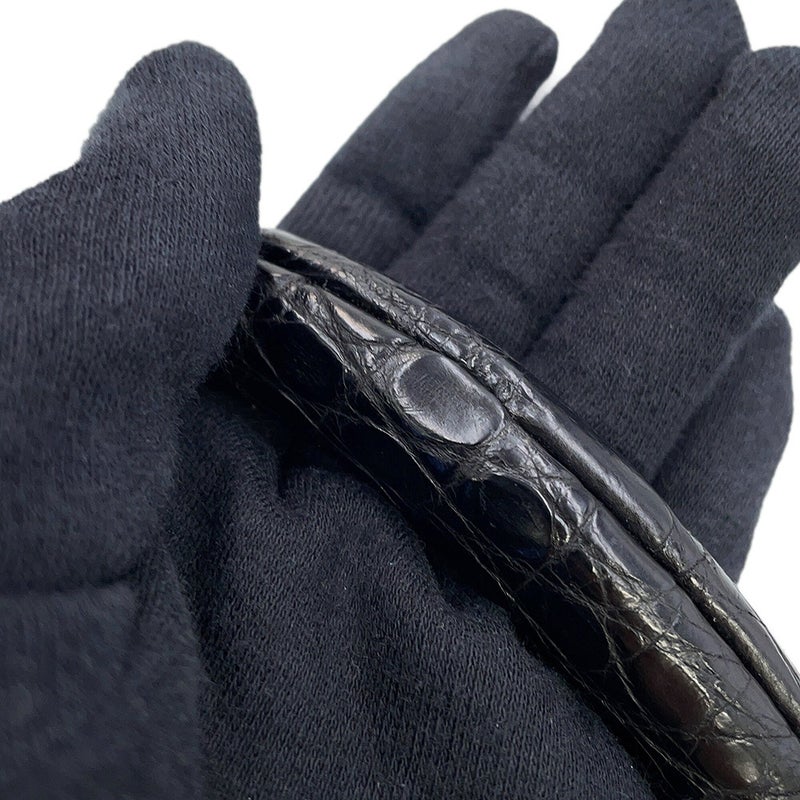 プラダ ハンドストラップ パンサー バッグハンドル クロコダイル 1TX002 PRADA 黒