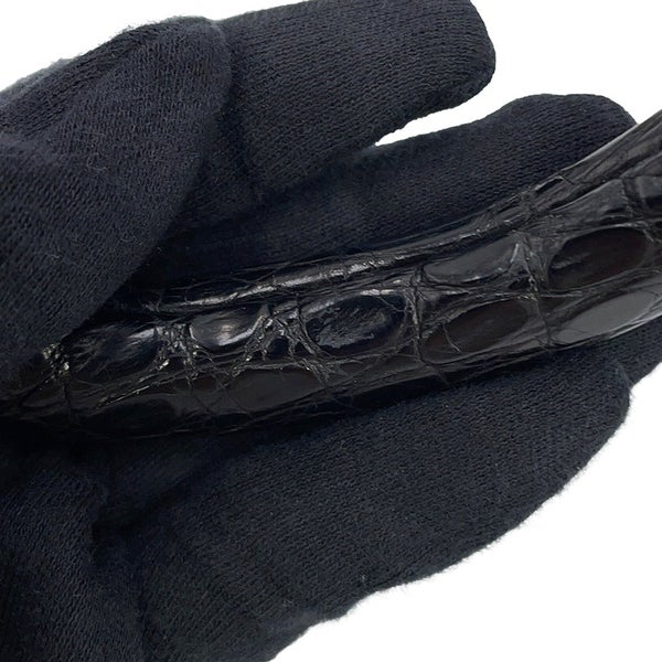 プラダ ハンドストラップ パンサー バッグハンドル クロコダイル 1TX002 PRADA 黒