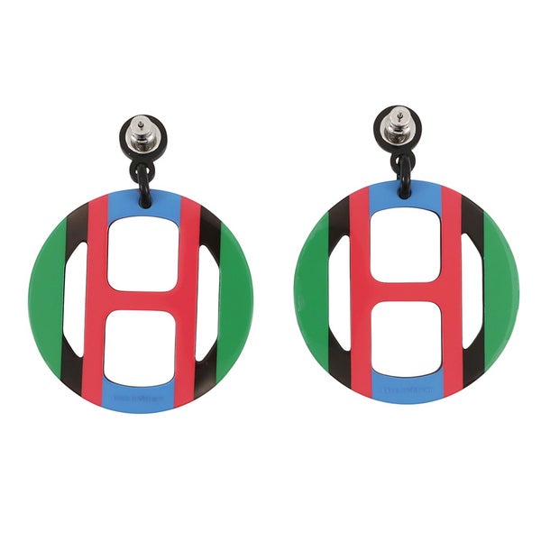 エルメス ピアス Hエキップ Equipe バッファローホーン HERMES アクセサリー