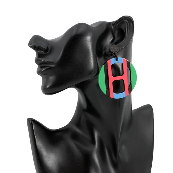 エルメス ピアス Hエキップ Equipe バッファローホーン HERMES アクセサリー