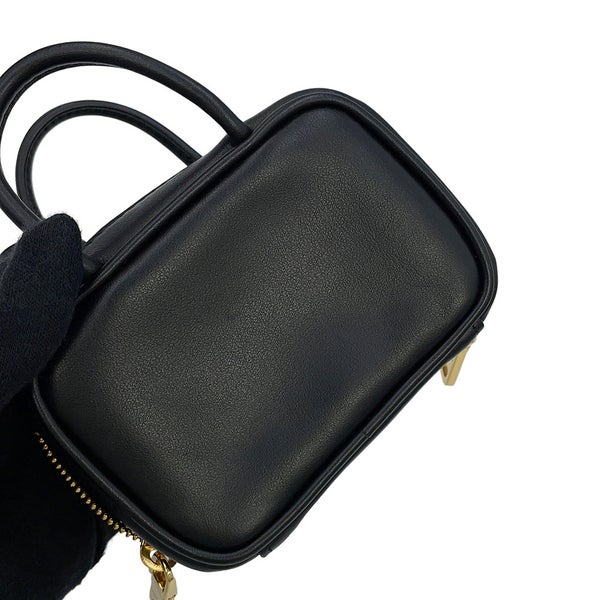 ミュウミュウ バッグチャーム マイクロバッグ レザー 5NR036 Miu Miu 黒