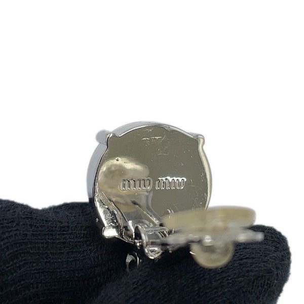 ミュウミュウ イヤリング クリスタル フェイクパール Miu Miu アクセサリー