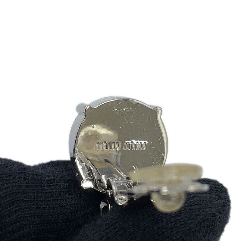 ミュウミュウ イヤリング クリスタル フェイクパール Miu Miu アクセサリー
