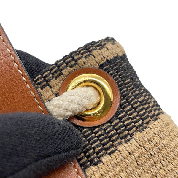 セリーヌ ハンドバッグ ティーンドローストリング トリオンフ キャンバス/レザー 196532 CELINE