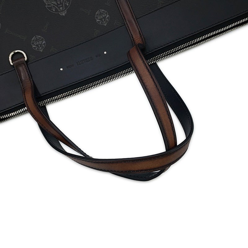 ベルルッティ トートバッグ シティブレイク PVC レザー Berluti メンズ 黒