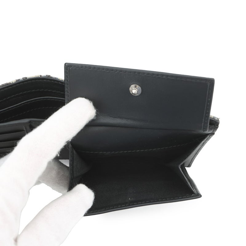 ディオール 二つ折り財布 オブリーク コインケース付き ウォレット キャンバス 2OBBC027YSE Christian Dior トロッター