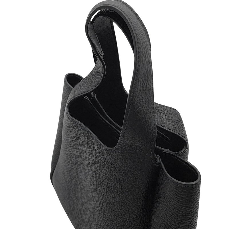 プラダ ハンドバッグ ヴィッテロダイノ ロゴ レザー 1BA349 PRADA バッグ ミニバッグ 黒