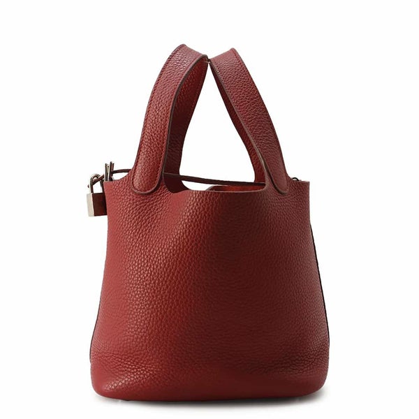 エルメス ハンドバッグ ピコタンロックPM ルージュガランス/シルバー金具 トリヨンクレマンス □R刻印