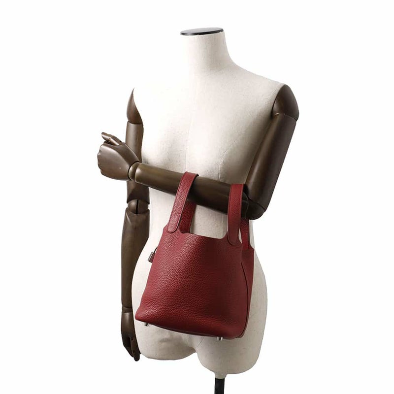 エルメス ハンドバッグ ピコタンロックPM ルージュガランス/シルバー金具 トリヨンクレマンス □R刻印