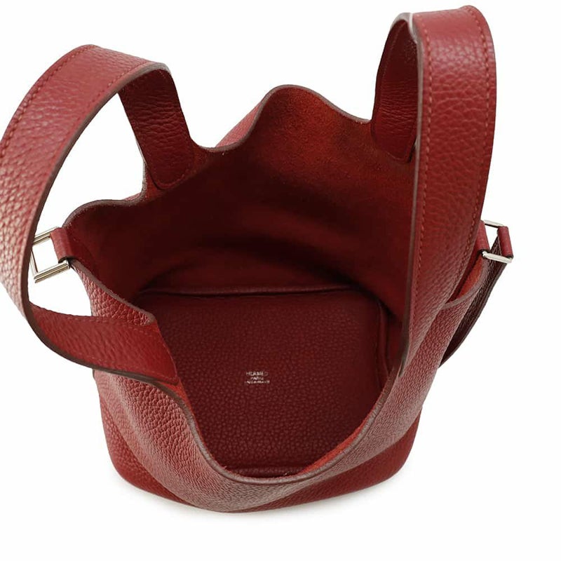 エルメス ハンドバッグ ピコタンロックPM ルージュガランス/シルバー金具 トリヨンクレマンス □R刻印