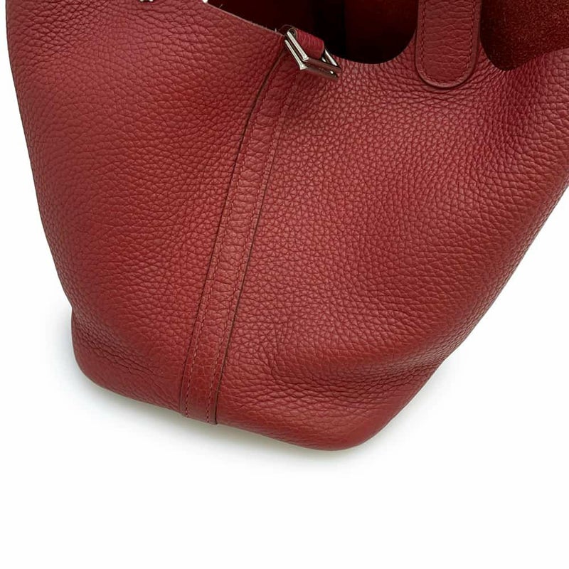 エルメス ハンドバッグ ピコタンロックPM ルージュガランス/シルバー金具 トリヨンクレマンス □R刻印
