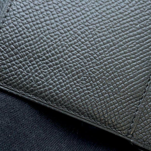 エルメス 三つ折り財布 ベアンコンビネ ブラック/ゴールド金具 エプソン W刻印 HERMES 財布