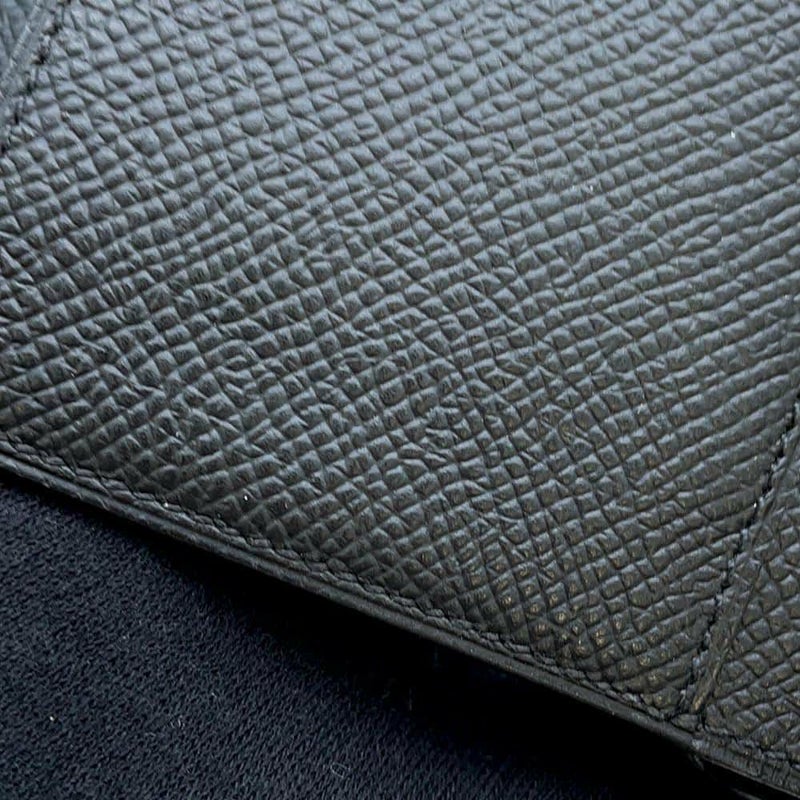 エルメス 三つ折り財布 ベアンコンビネ ブラック/ゴールド金具 エプソン W刻印 HERMES 財布