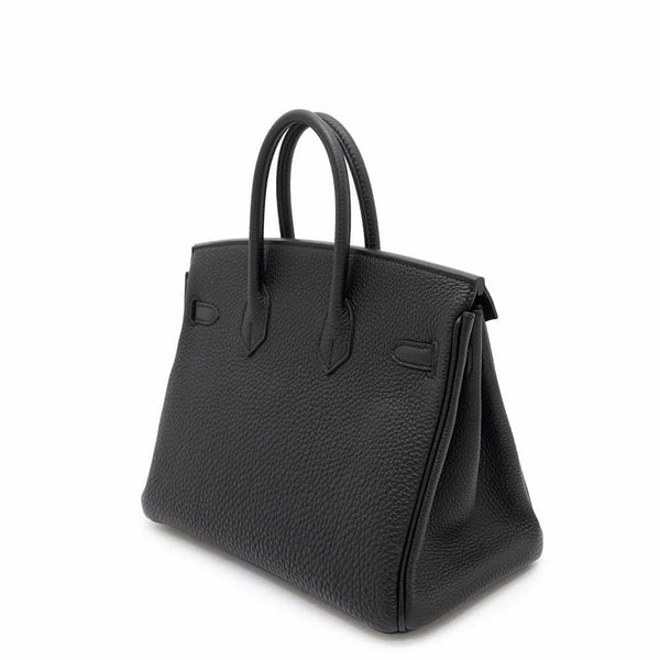 エルメス バーキン25 ブラック/ゴールド金具 トゴ U刻印 HERMES Birkin ハンドバッグ 黒