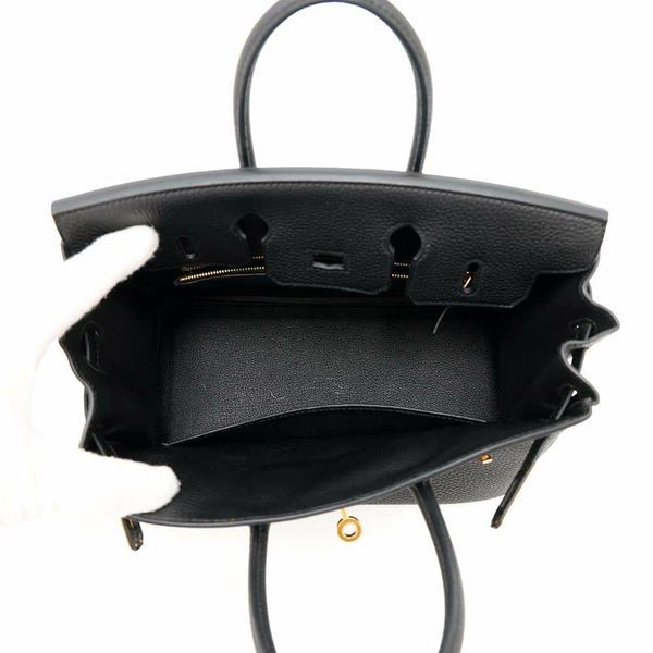 エルメス バーキン25 ブラック/ゴールド金具 トゴ U刻印 HERMES Birkin ハンドバッグ 黒