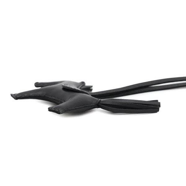 エルメス バッグチャーム ロデオPM タッチ ブラック ラムスキン/アリゲーターマット B刻印 HERMES 黒 ソーブラック