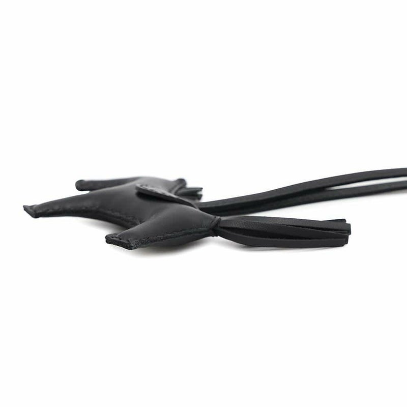 エルメス バッグチャーム ロデオPM タッチ ブラック ラムスキン/アリゲーターマット B刻印 HERMES 黒 ソーブラック