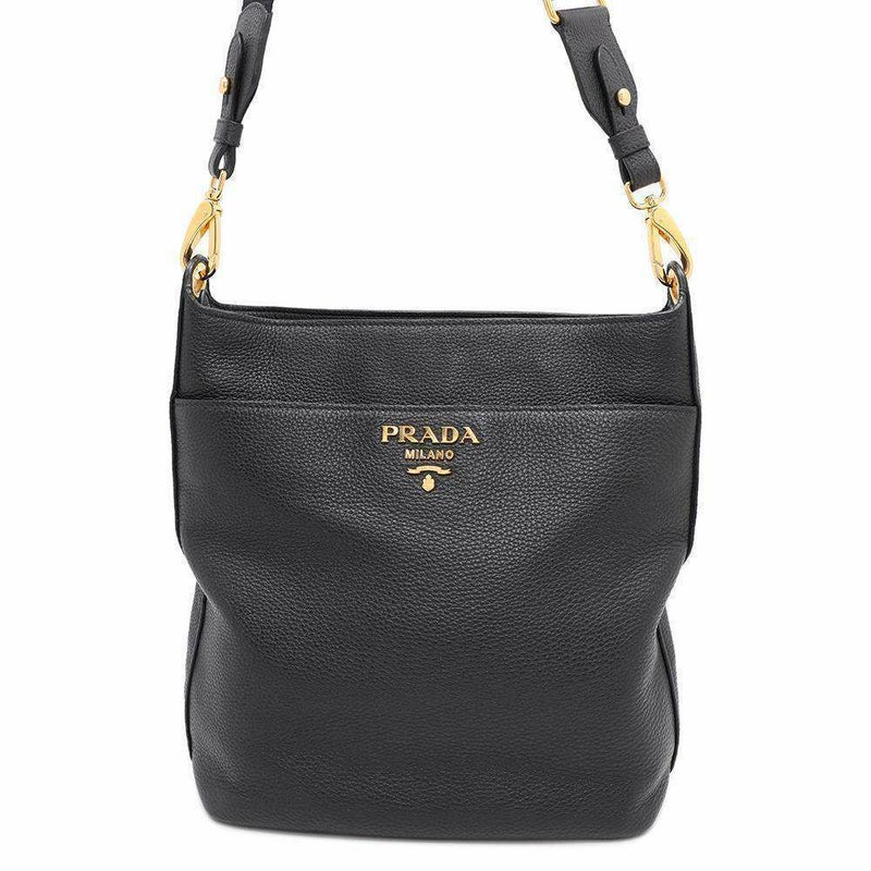 プラダ ショルダーバッグ レザー 1BE066 PRADA 黒