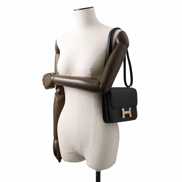 エルメス ミニ コンスタンス3 ミロワール ブラック/ピンクゴールド金具 エプソン W刻印 黒