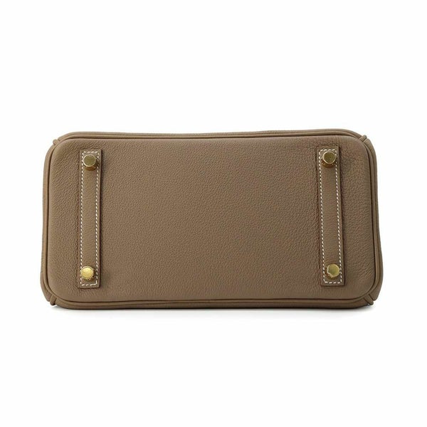 エルメス バーキン25 エトゥープ/マットゴールド金具 トゴ W刻印 HERMES Birkin ハンドバッグ