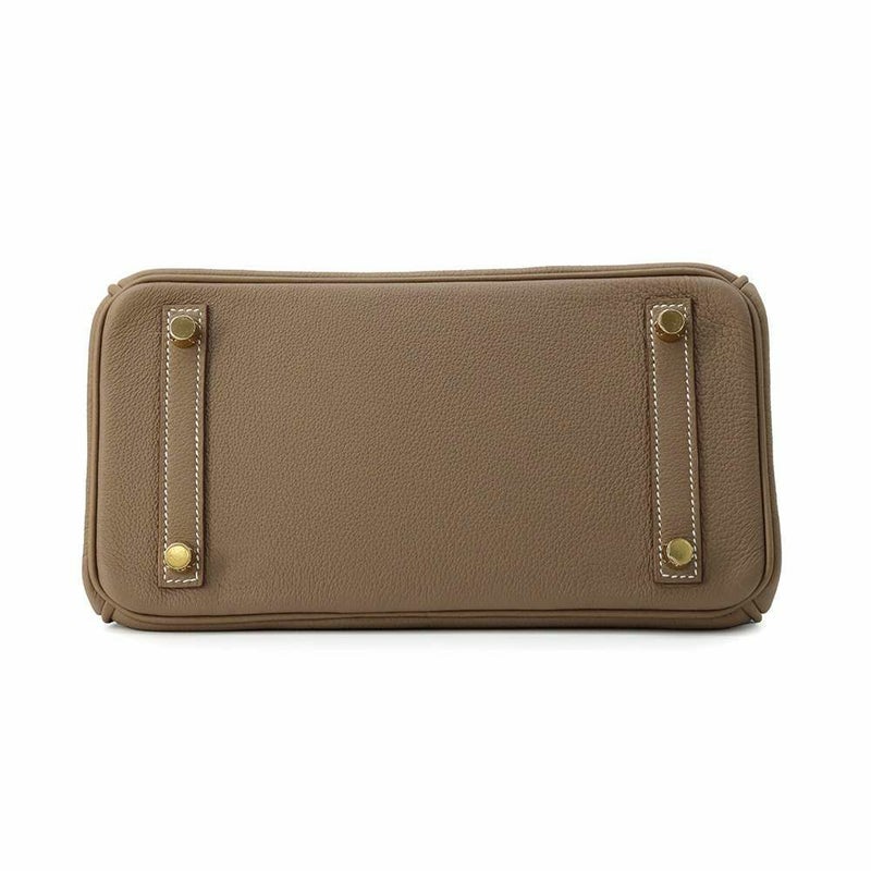 エルメス バーキン25 エトゥープ/マットゴールド金具 トゴ W刻印 HERMES Birkin ハンドバッグ